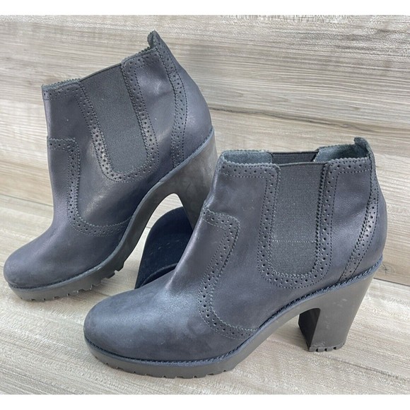 Sperry Top-Sider Ankle Boots Shoes Womens Size 11M Black-Slip on - Picture 2 of 12